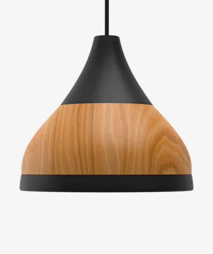 Yousi Wooden Lampshade Brown
